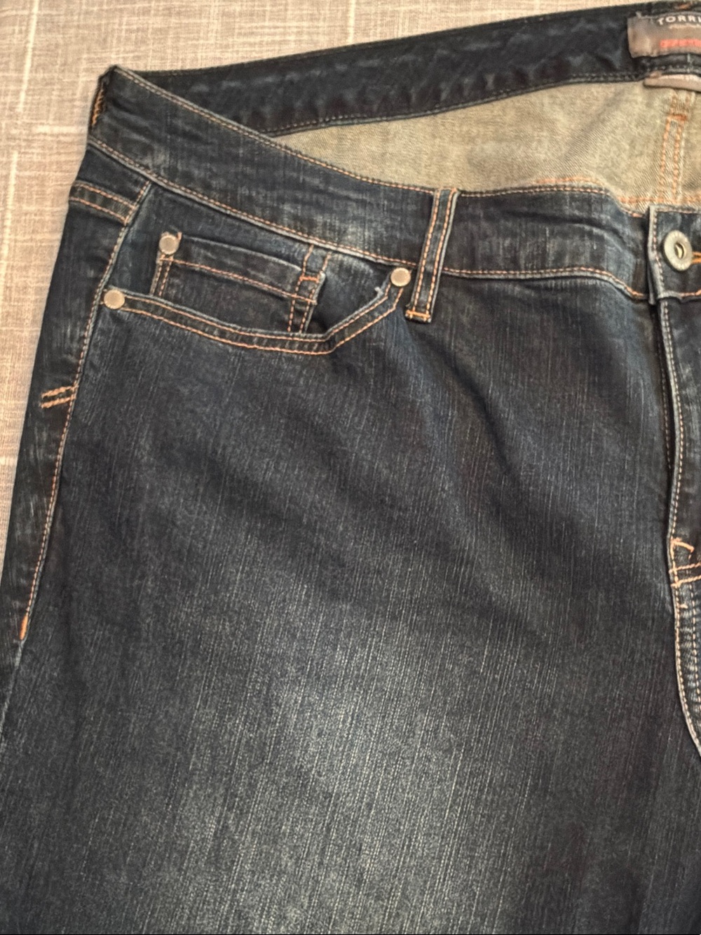 torrid Dark Indigo Boyfriend Crop Vintage Stretch w/Rolled Cuff - size 22 - Picture 3 of 7